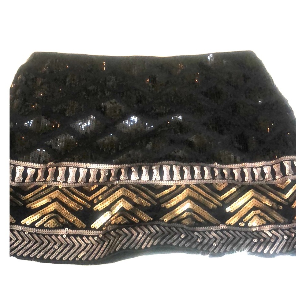 Sequin mini skirt